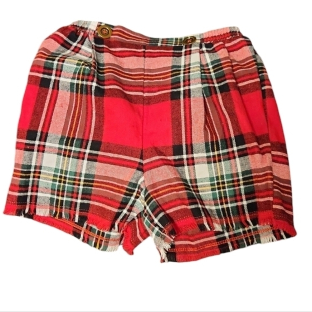 Girls plaid shorts